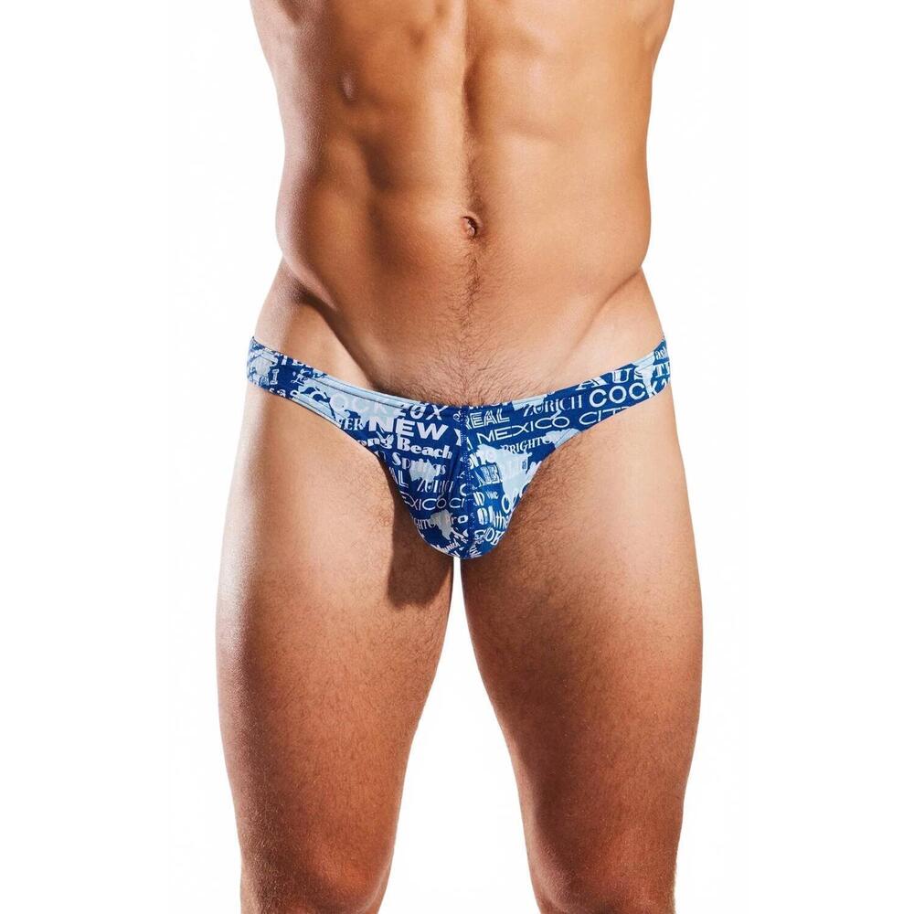 NEW COCKSOX modal snug pouch thong underwear in vicennial blue